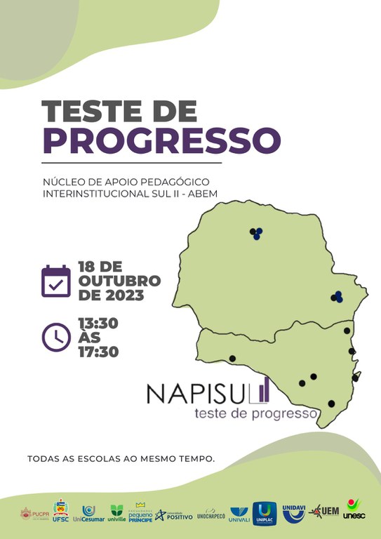 Teste de Progresso Cartaz.jpeg Imagem do conteúdo original referente ao Teste de Progresso 2023