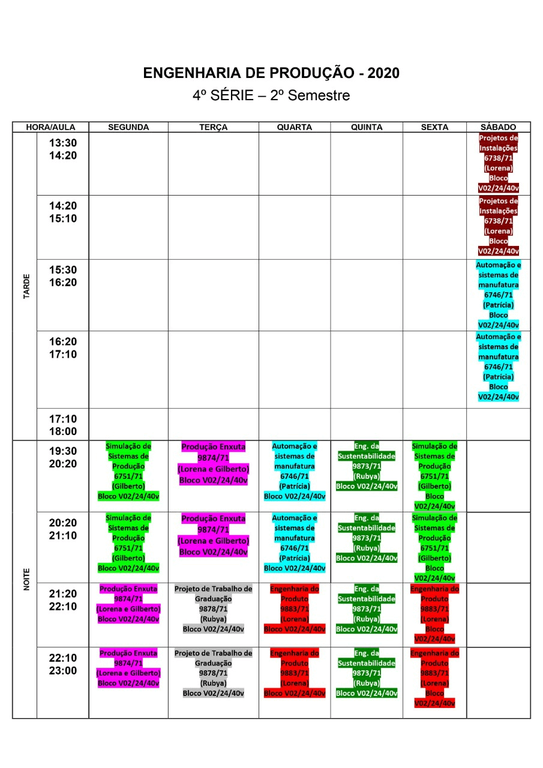 4ª Série 2º Semestre