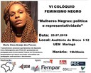 Confirmada a participação da pedagoga Maria Clara Araújo dos Passos no VI Colóquio de Feminismo Negro