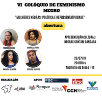 Apresentação Cultural: "Negras contam Dandara" No  VI Colóquio de Feminismo Negro