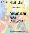 Convocação para entrevista - Edital Nº 04/2018