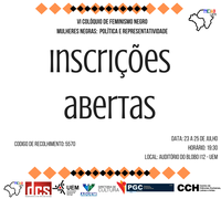 Inscrições abertas para o VI Colóquio de Feminismo Negro