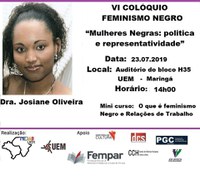 Mini curso: "O que é Feminismo Negro e Relações de Trabalho"