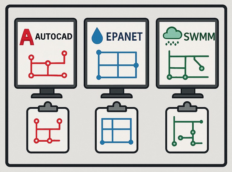 CURSO USO DO CONJUNTO DO AUTOCAD, DO EPANET E DO SWMM