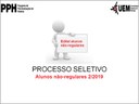 Folder alunos não-regulares 2-2019