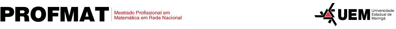 Mestrado Profissional em Matemática em Rede Nacional