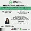 09/05/2025 - Defesa de Dissertação - Izabelle Alves de Castro França - Orientadora: Dra. Beatriz Cervejeira Bolanho Barros