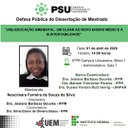 01/04/2026: "(Re)-Educação Ambiental: um olhar ao Novo Ensino Médio e à Sustentabilidade"