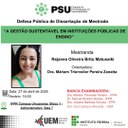 27/04/2026 -  DEFESA DE DISSERTAÇÃO: " A GESTÃO SUSTENTÁVEL EM INSTITUIÇÕES PÚBLICAS DE ENSINO"