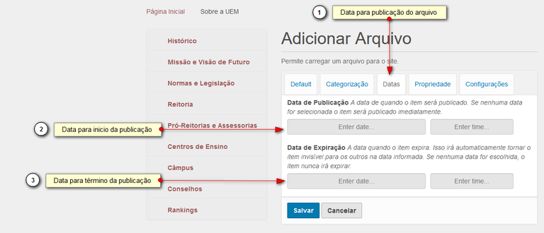 Salvar arquivo